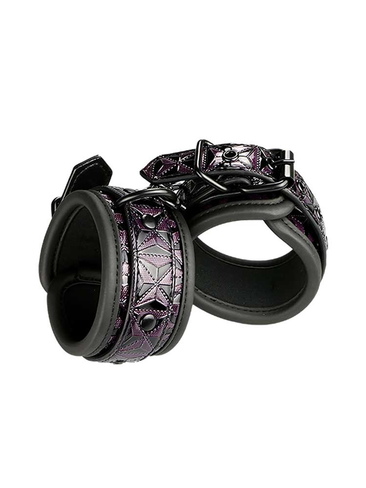 Blaze Luxury Fetish Handcuffs Purple/Black by Dream Toys