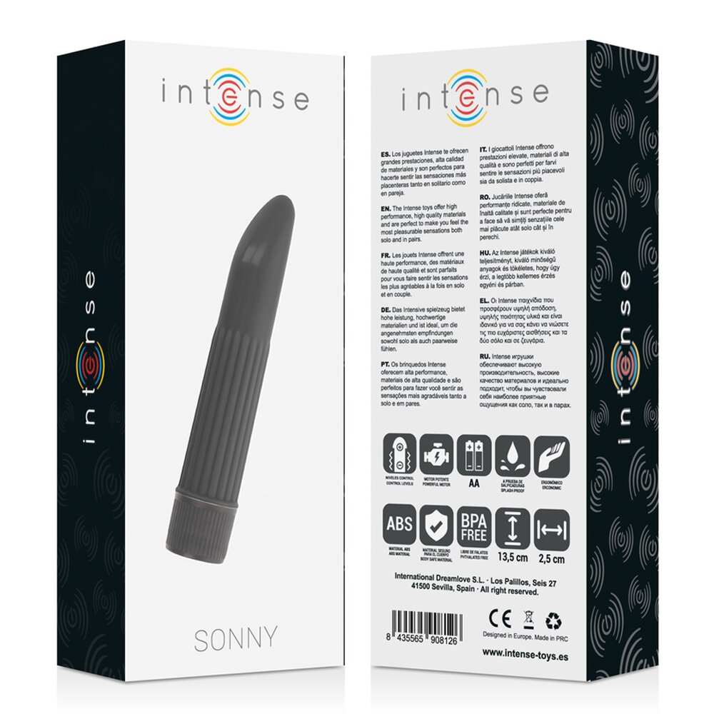 13.5cm Sonny Intense Classic Black Vibrator