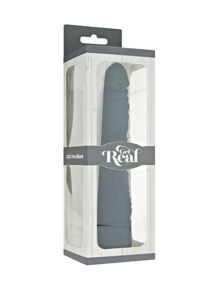 Get Real Slim Vibrator 20cm Black by ToyJoy