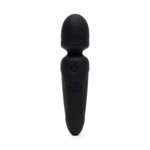 10.2cm Mini Wand Vibrator Black Fifty Shades of Grey