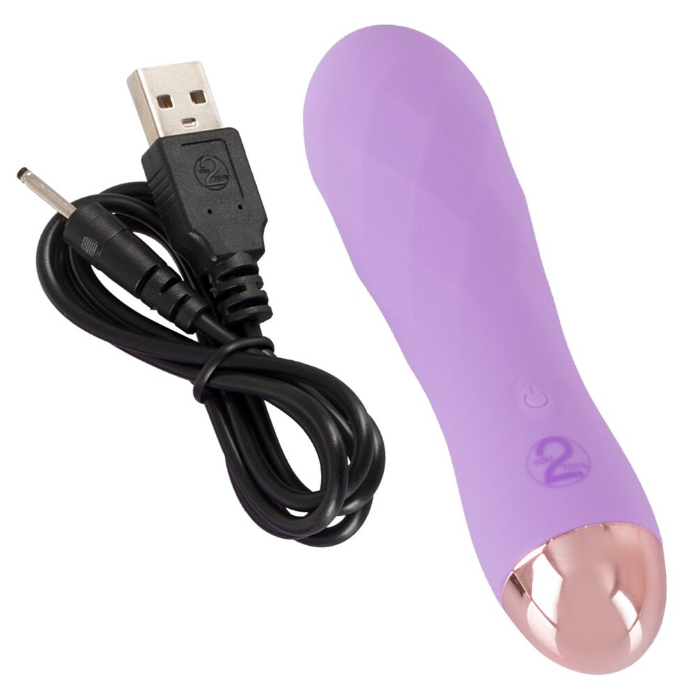 12.5cm Silky Touch Mini Vibrator Diamond Purple Cuties Orion