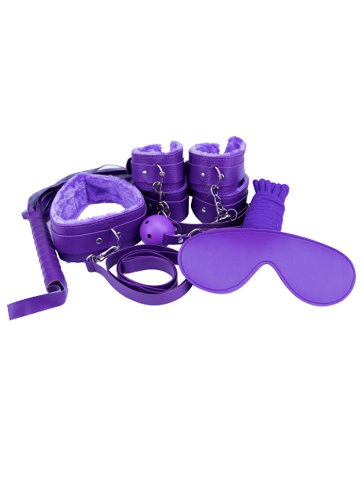 Beginner's Bondage Kit Purple (8 Piece) by Loving Joy