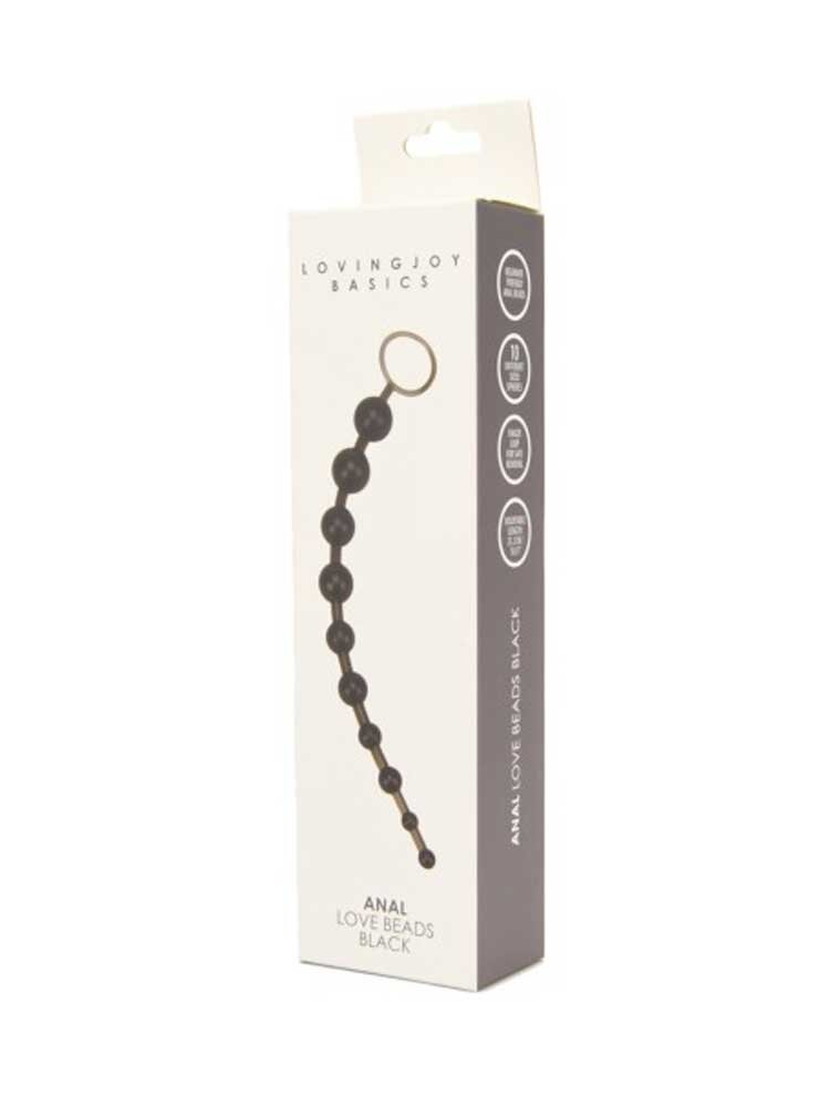 Anal Beads 32cm Black by Loving Joy