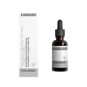 ColonAid για το έντερο 1,750mg (CBD 500mg+CBG1.000mg+CBC250mg+ Τζίντζερ & Γλυκόριζα) 10ml Kannabio