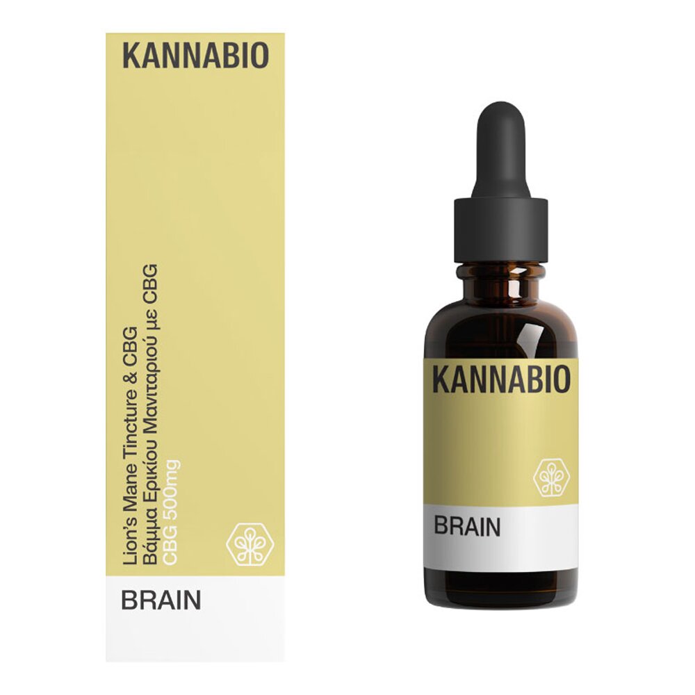 Brain Βάμμα Ερίκιου Μανιταριού με 500mg CBG 20ml Kannabio
