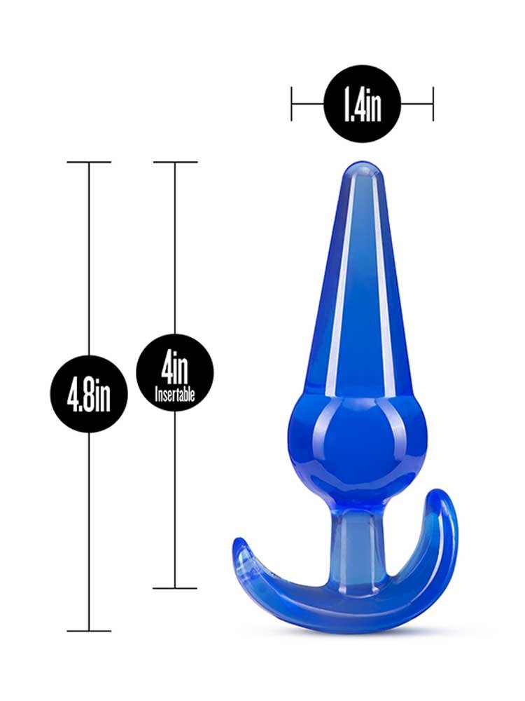 3.8cm Ø Large Anal Plug B-Yours Blue 12.7cm Blush Novelties