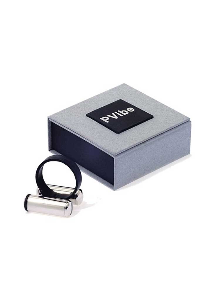 Silver Vibrating Cock Ring by PVibe