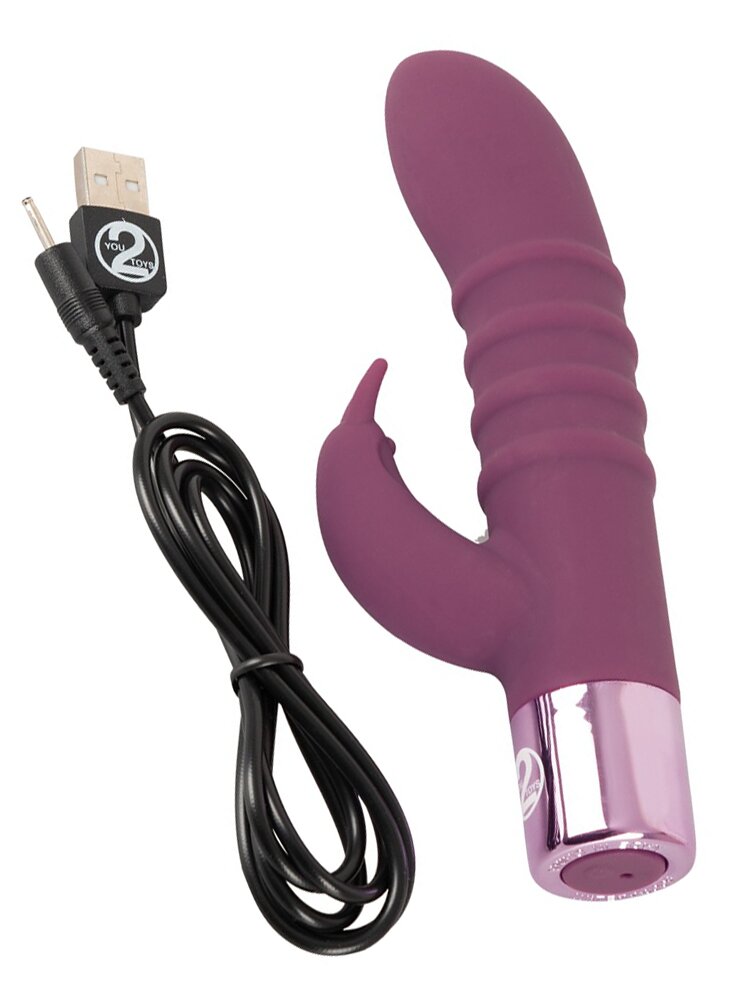 16.0cm Elegant Series Multispeed Silicone Rabbit Vibrator Orion