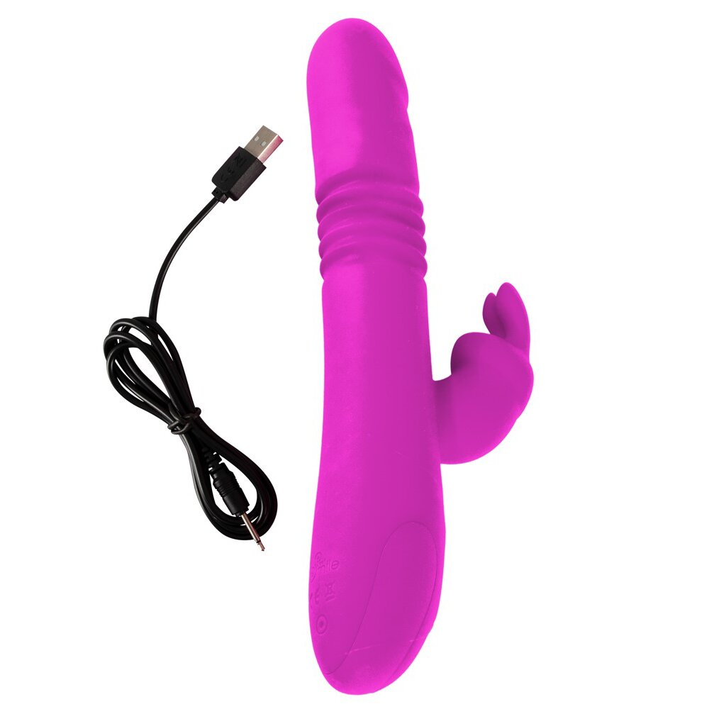 24.7cm Thrusting Pearl Rabbit Vibrator Sweet Smile Orion