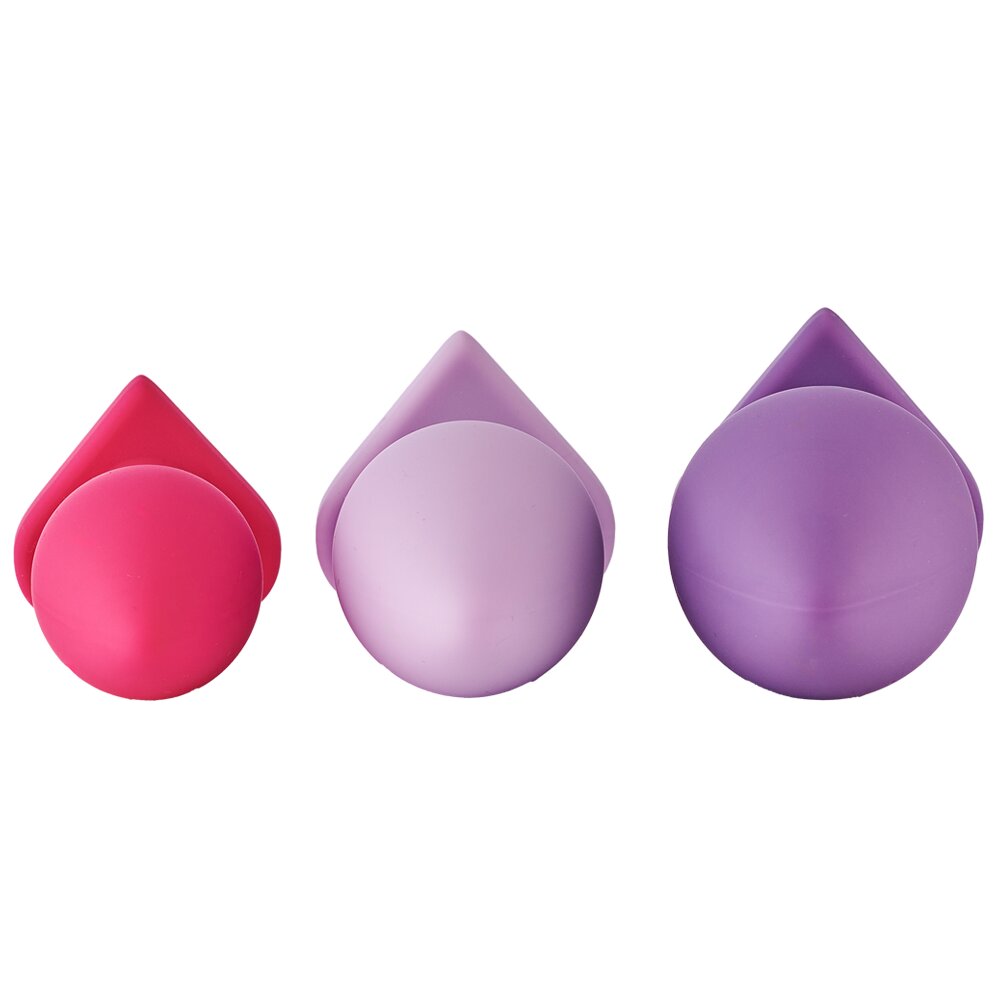 3.4cm Ø Heart Anal Silicone Plug Set Love Signal Dream Toys