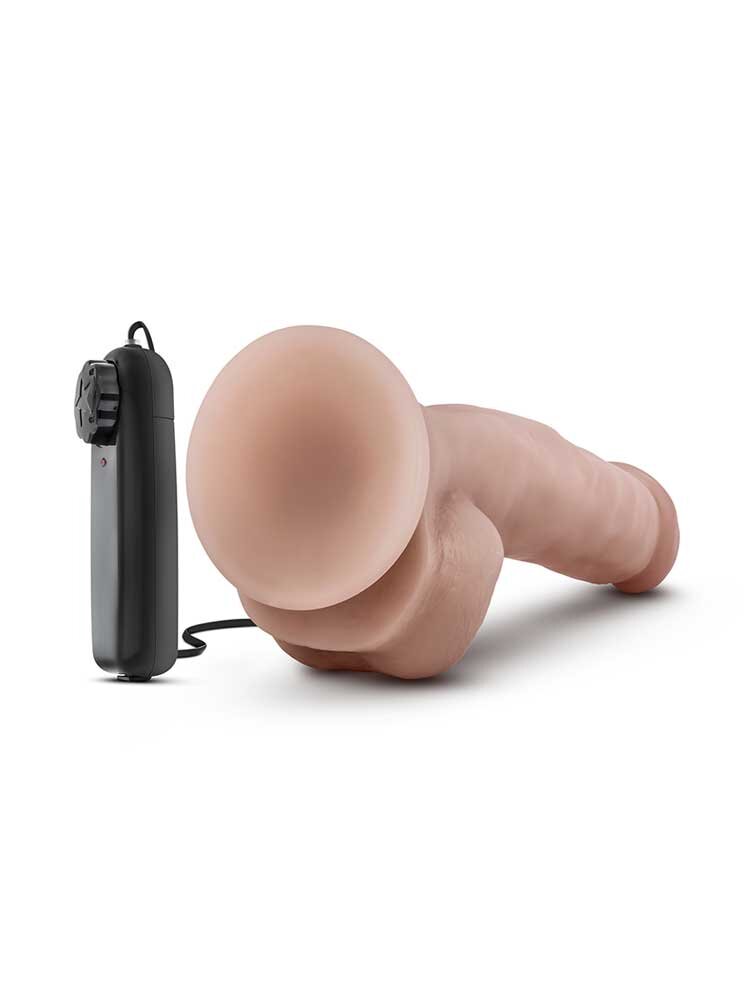 22.20cm Dr Jay Realistic Vibrator Vanilla Dr Skin Blush Novelties