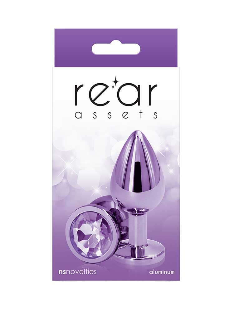 3.4cm Ø Medium Rear Assets Purple Butt Plug 8.2cm NSNovelties