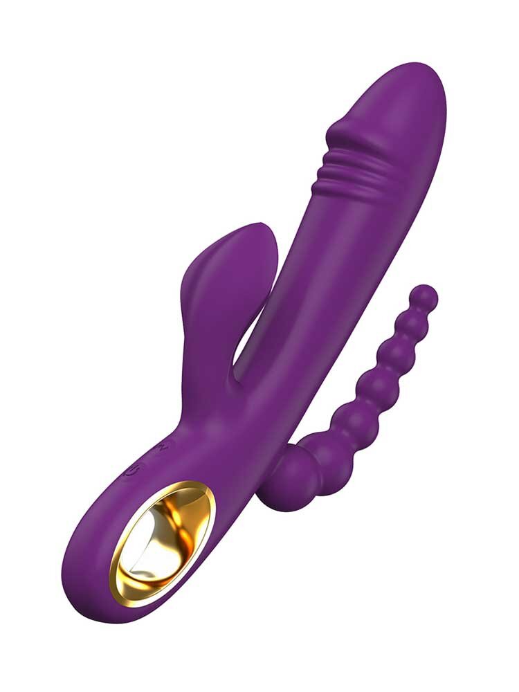 21.0cm Caleona Designer Edition Triple Temptation Purple ToyJoy