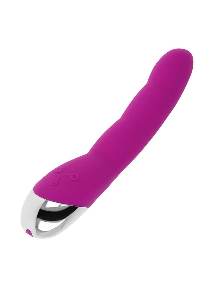 OhMama! G-Spot 6 Modes & 6 Speeds Ribbed Vibrator Purple by DreamLove