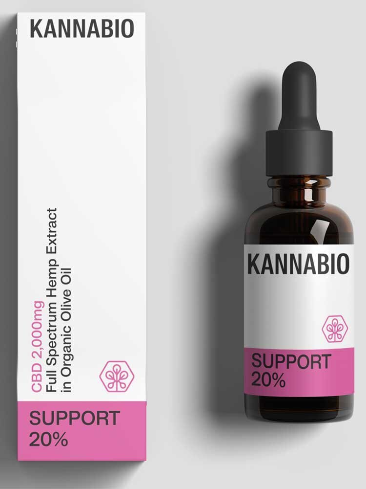Support CBD 20% Πλήρους Φάσματος Decarb (2000mg/10 ml) Kannabio