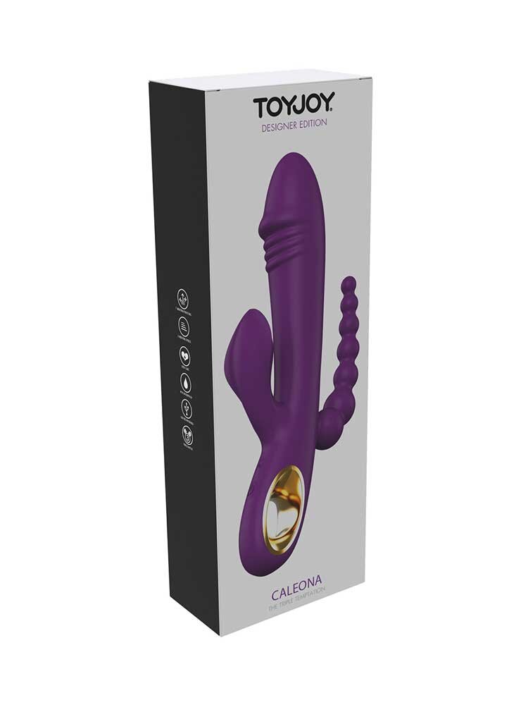 21.0cm Caleona Designer Edition Triple Temptation Purple ToyJoy