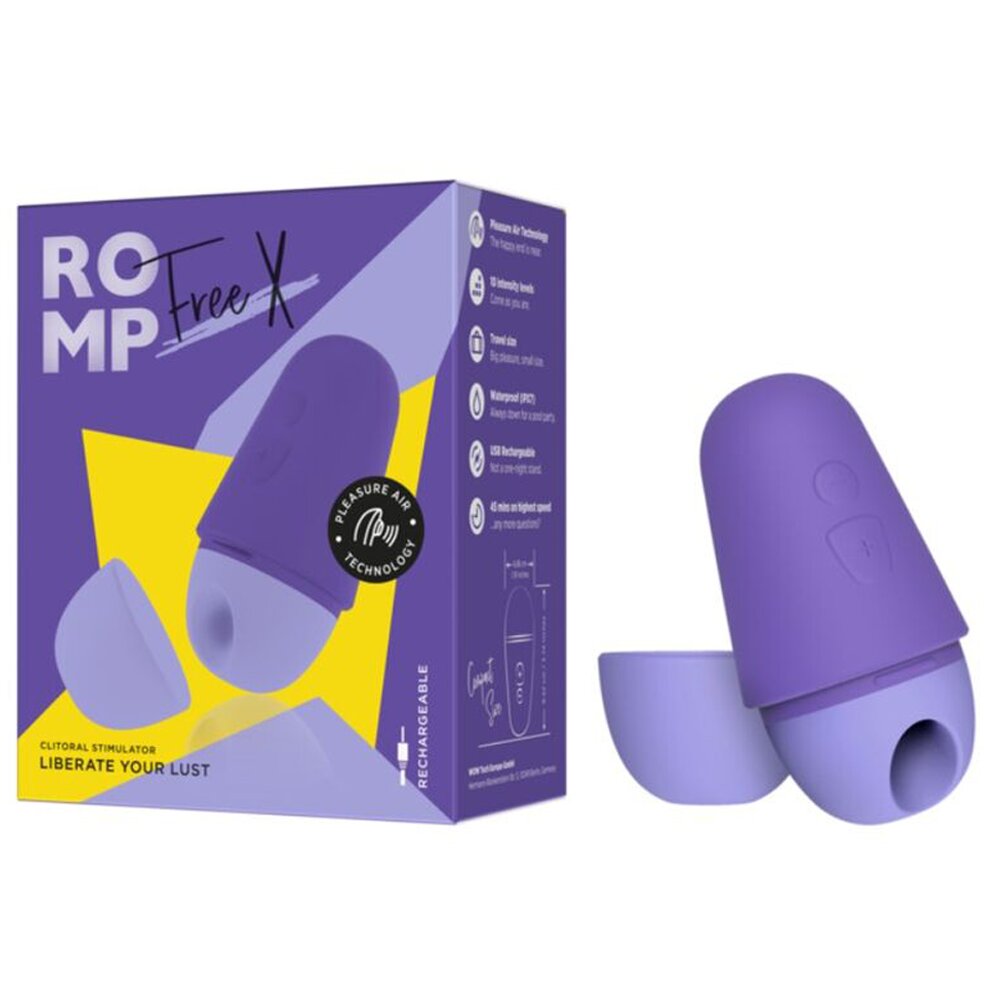 9.5cm Free-X Clitoral Air Technology Stimulator Romp