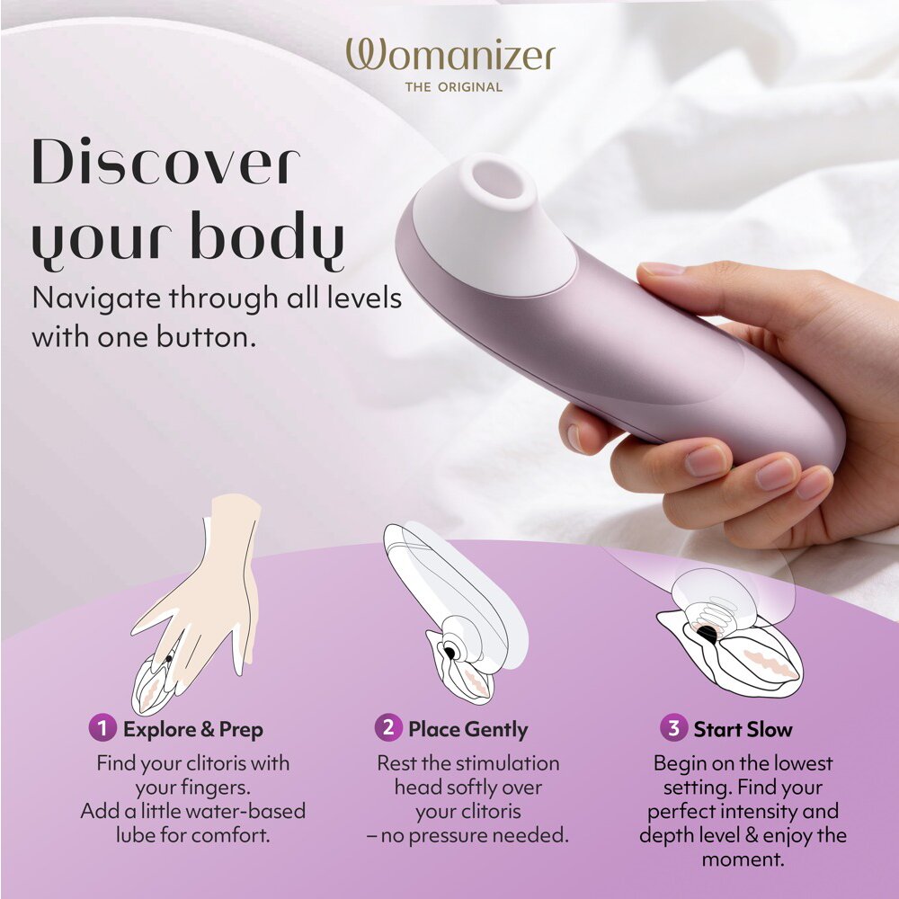 16.0cm PRO Clitoral Stimulator Purple by The Original Womanizer