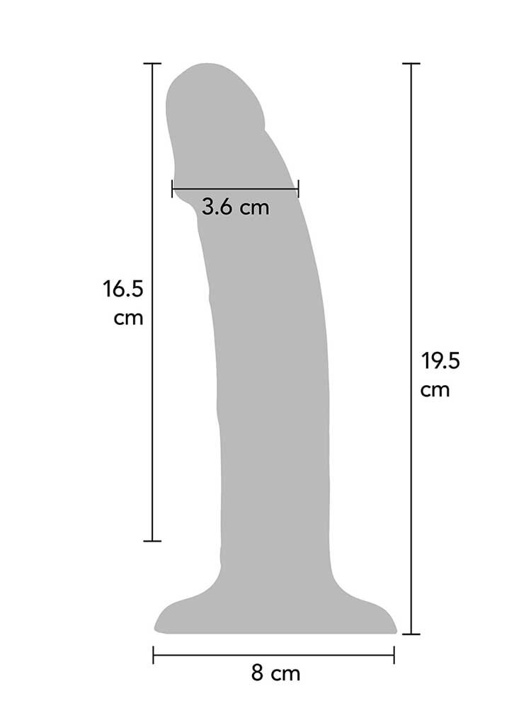 19.5cm Get Real Rechargable Vibrating Dildo Vanilla ToyJoy