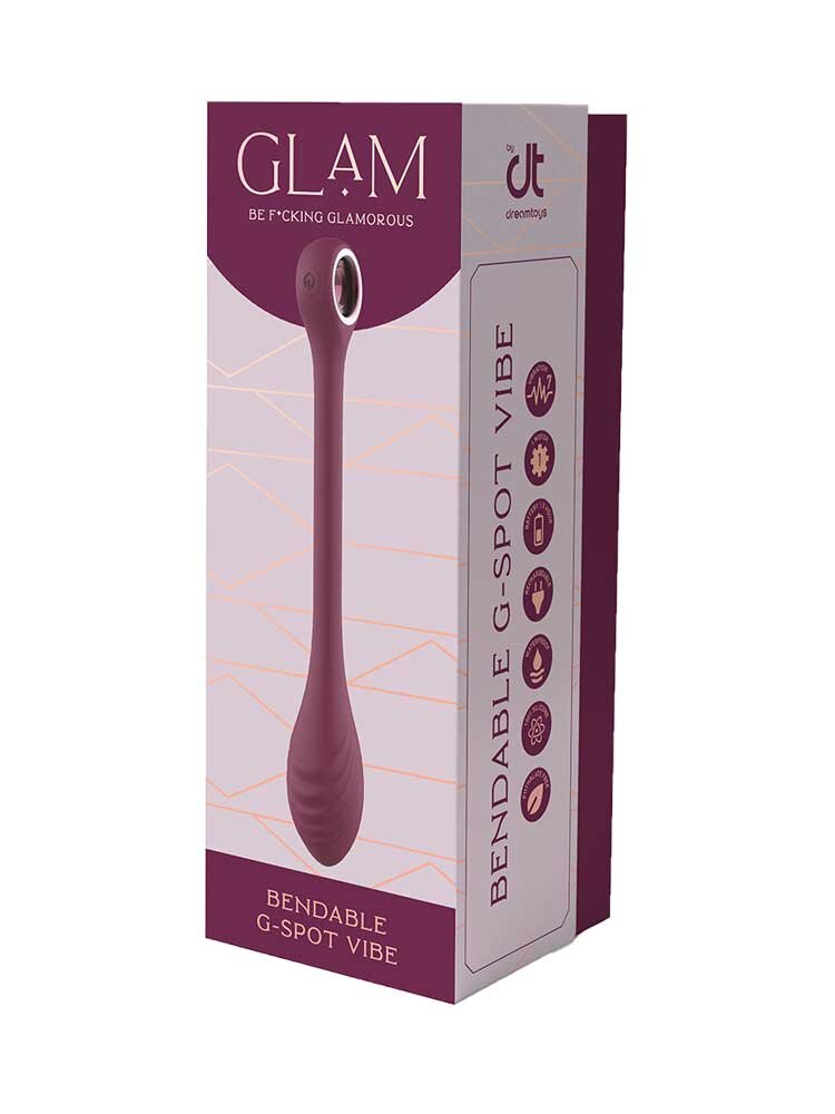 Glam Bendable G Spot Vibrator Bordeaux Dream Toys