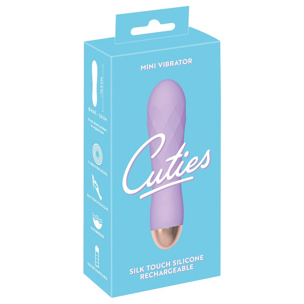 12.5cm Silky Touch Mini Vibrator Diamond Purple Cuties Orion