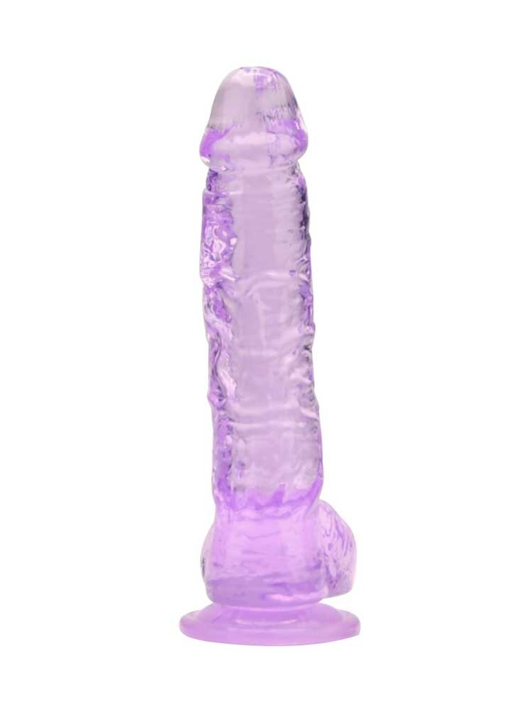 16.5cm Dildo with Balls Purple Loving Joy