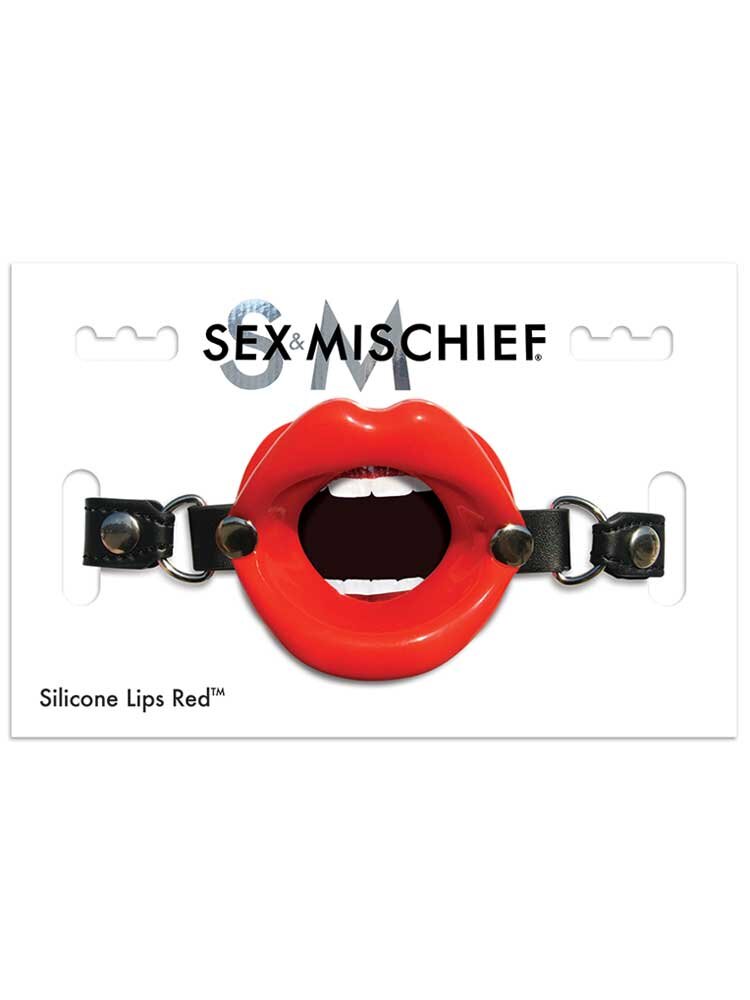 Silicone Lips Gag Red by Sportsheets