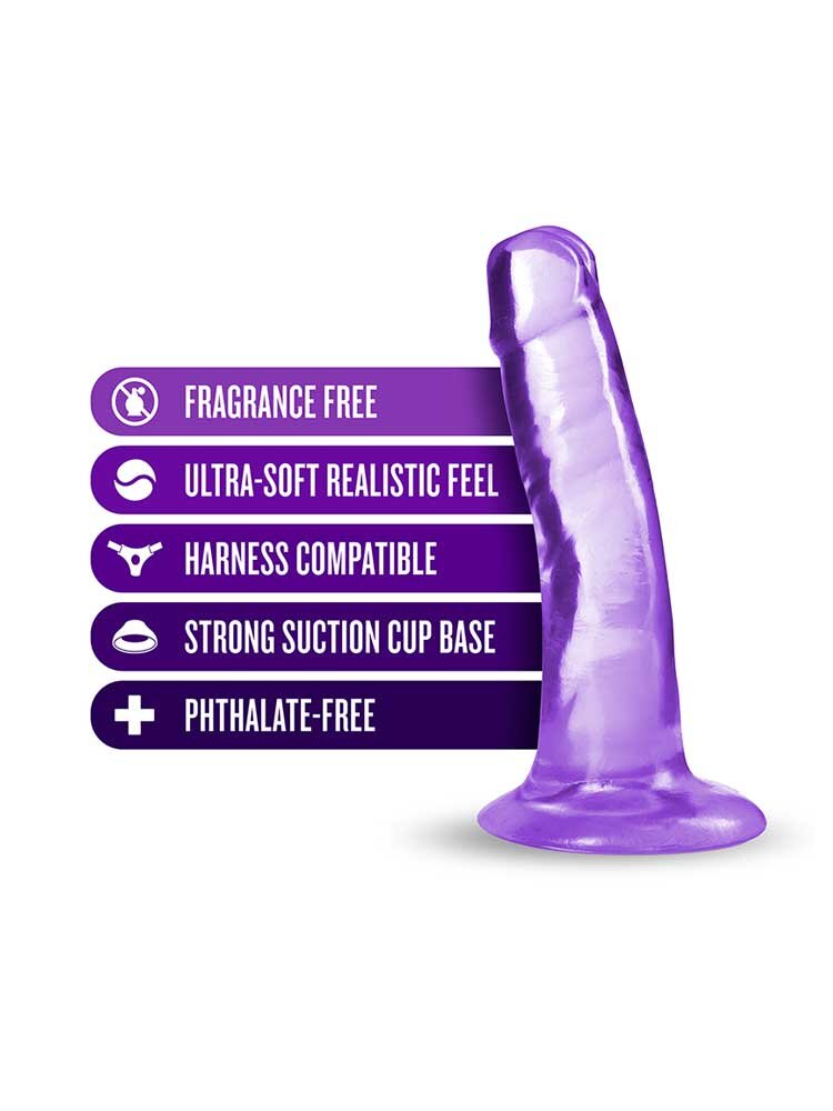 13.9cm B-Yours Hard & Happy Small Dildo Purple Blush Novelties