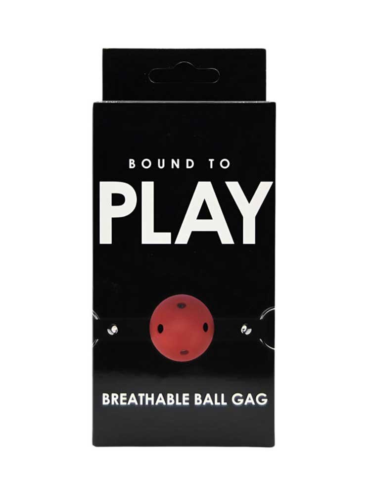 Breathable Ball Gag Red Bound To Play Loving Joy