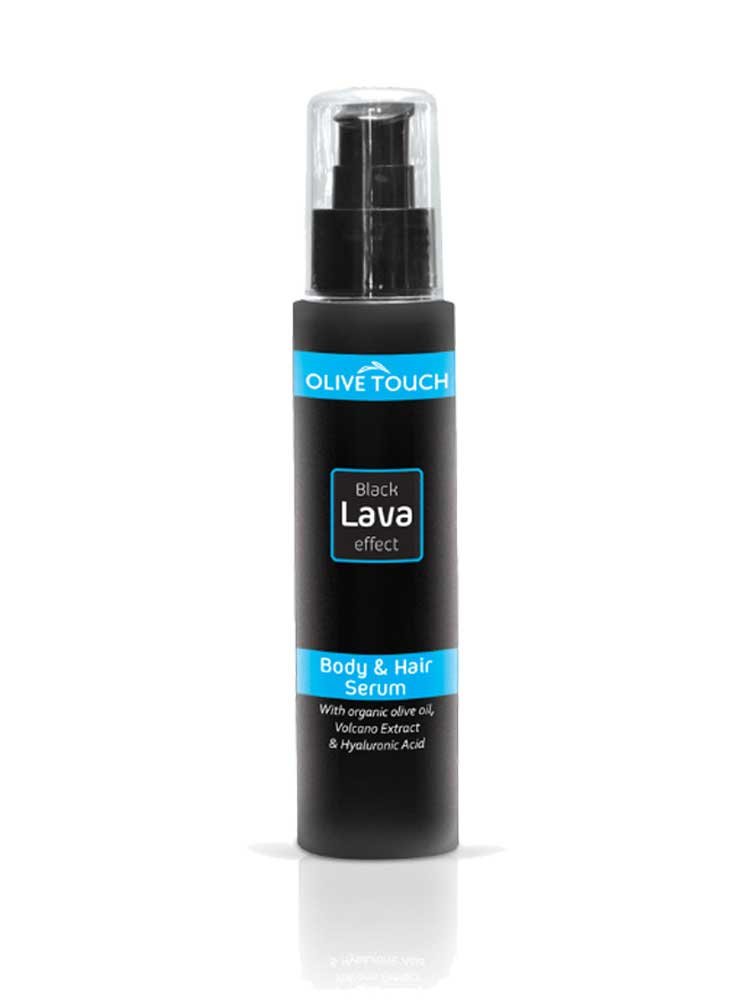 Black Lava Effect Hair and Body Serum 100ml Olive Touch