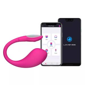 20.5cm Lush 4.0 Bluetooth Remote Controlled G-Spot Egg Vibrator by Lovense