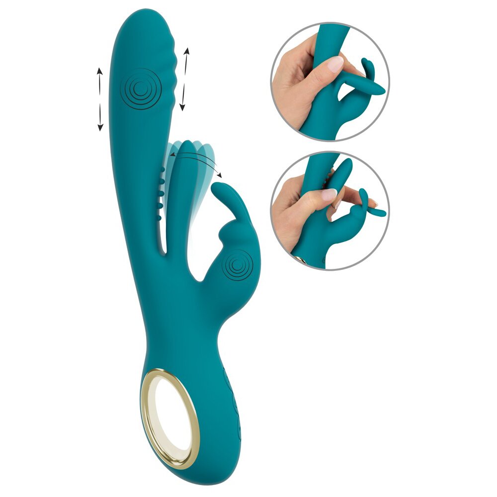 25.0cm Rabbit Thrusting Vibrator with G-Spot Stimulation Sweet Smile Orion