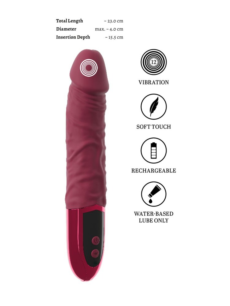 23.0cm Varelo Natural Realistic Silicone Vibrator Orion
