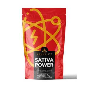 Sativa Power (CBD 9%-CBG 0,7%-CBC 0,6%-THC<0,2%) Ελληνικοί Βιολογικοί Ανθοί 3gr Kannabio