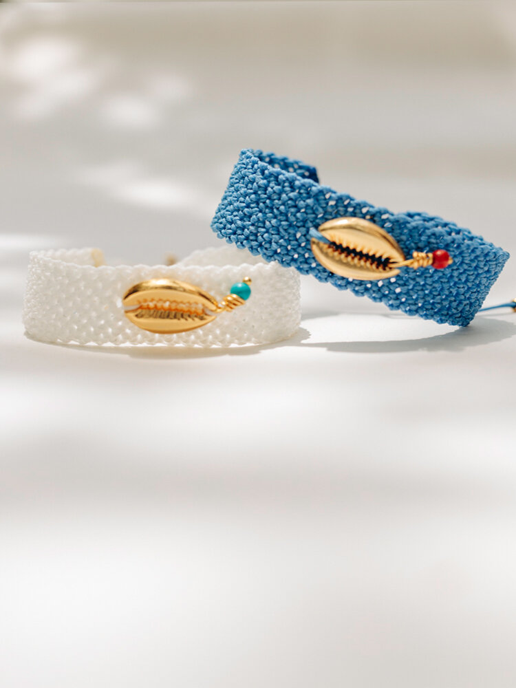 Seashell Macrame Bracelet by Cherry Anthie