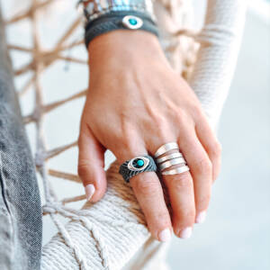 Ojera Macrame  Ring by Cherry Anthie