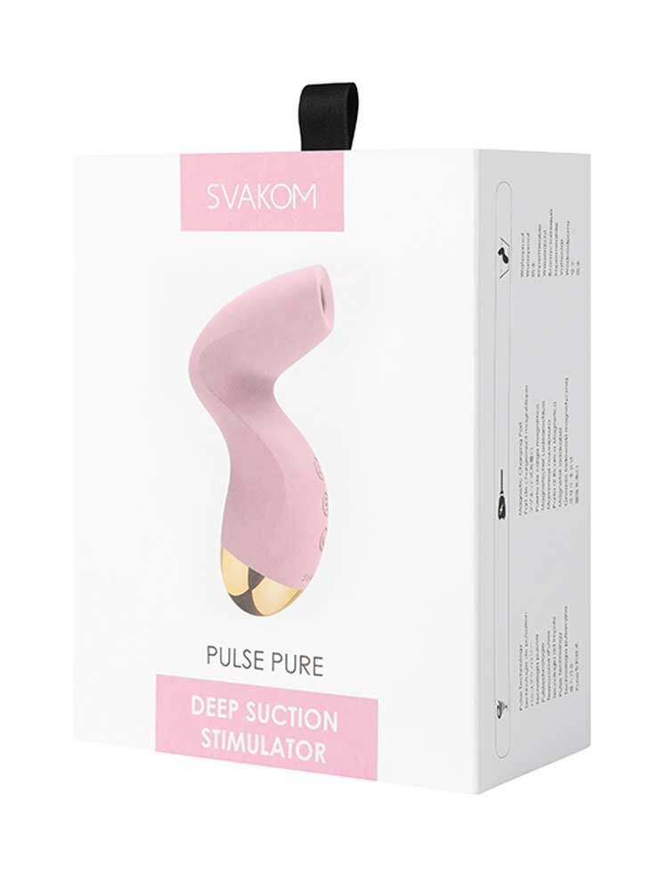 12.9cm Pulse Pure Air Pressure Vibrator Pink Svakom