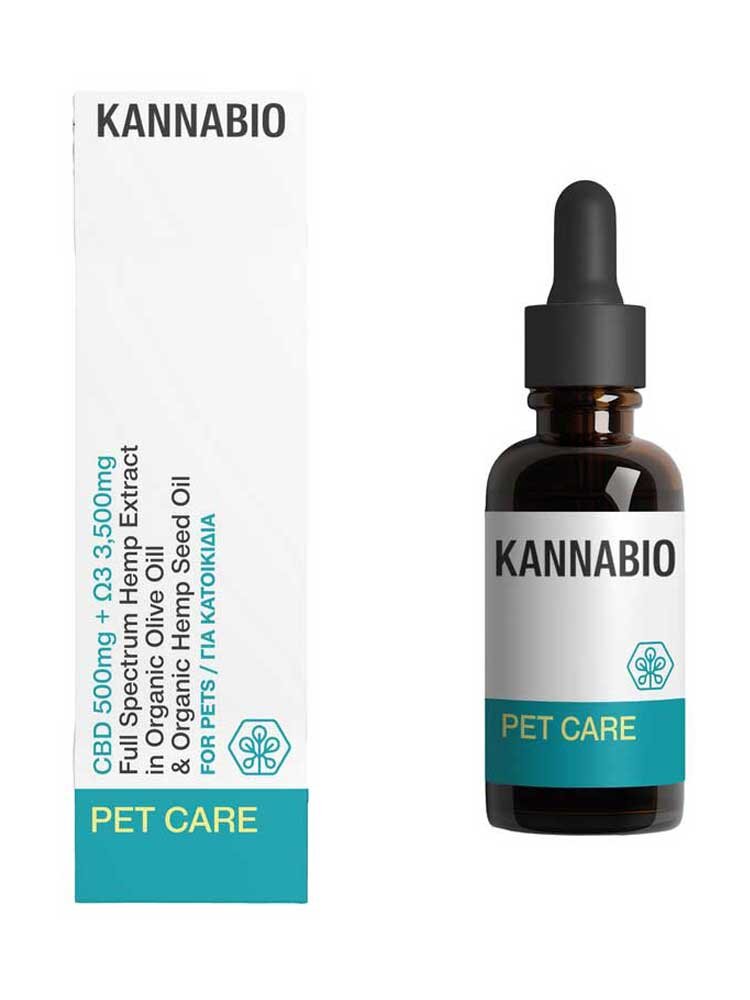 Συμπλήρωμα Διατροφής Κατοικιδίων (Pet Care) CBD 2,5% (500mg/20ml) Kannabio