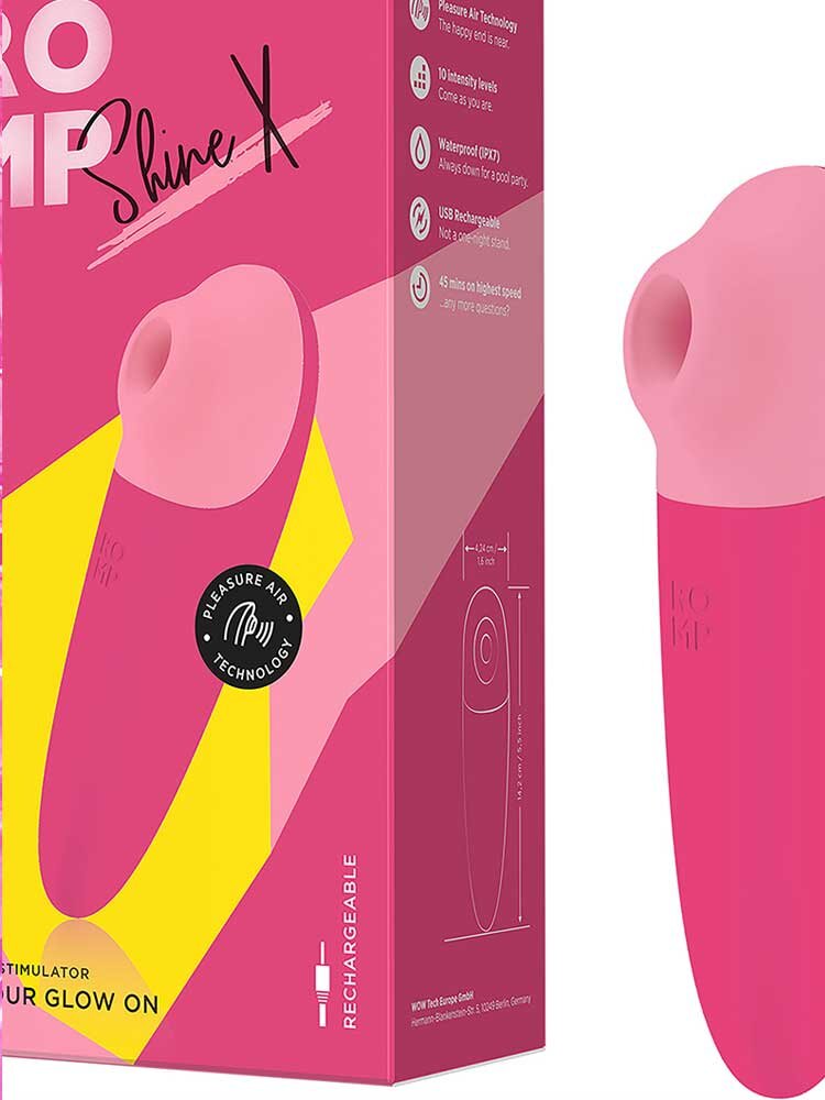 14.2cm Shine X Clitoral Stimulator Pink Romp