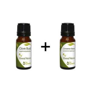 Oriental Set (Γαρύφαλλο Ανθός 10ml + Κανέλα Φλοιός 10ml) Nature & Body