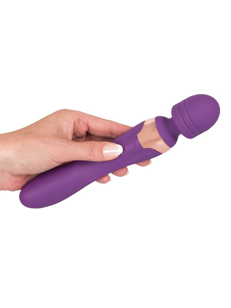 21.8cm Javida Double Vibro Wand Massager Orion