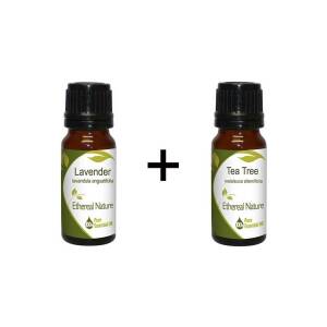 Clean Fresh Αιθέρια καθαριότητας (Λεβάντα 10ml + Τεϊόδεντρο 10ml) Nature & Body