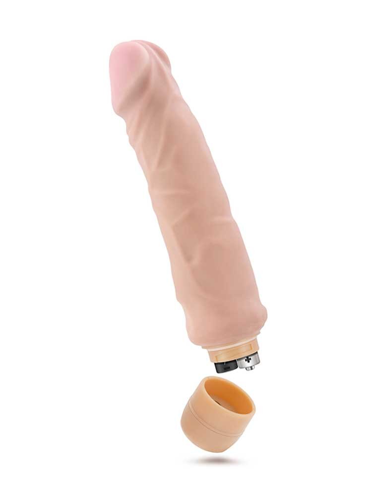 23.4cm X5 Plus Hard On Realistic Vibrator Vanilla Blush Novelties