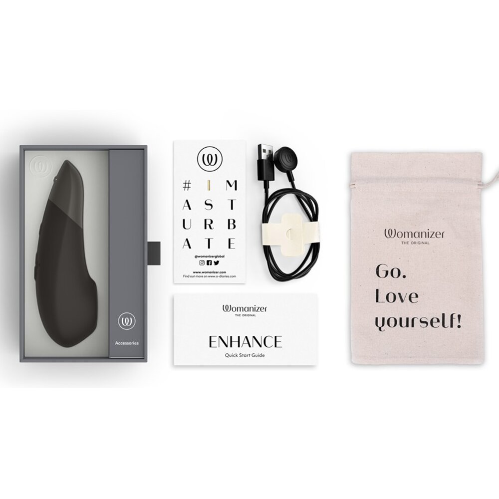 15.8cm Enhance Clitoral Stimulator Black by The Original Womanizer