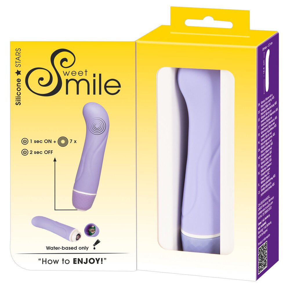 12.4cm Mini G-Spot Silicone Vibrator Purple Sweet Smile Orion