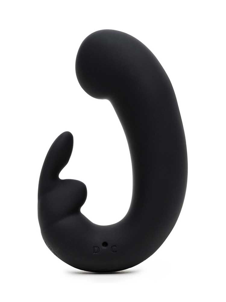 10.9cm G-Spot Rabbit Vibrator Black Fifty Shades of Grey