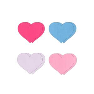 Heart 4 Colors A (4 Pairs) Pretty Pasties NS Novelties