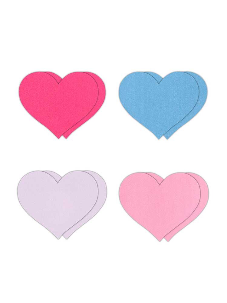 Heart 4 Colors A (4 Pairs) Pretty Pasties NS Novelties