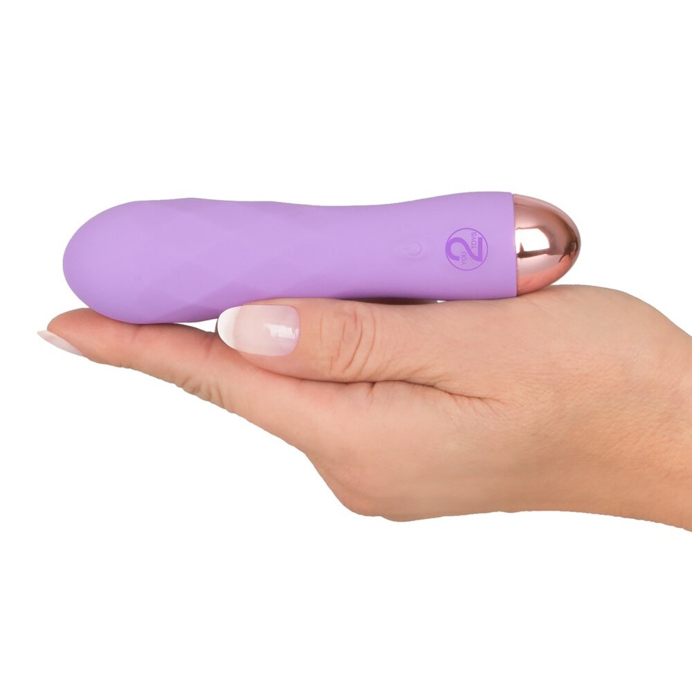 12.5cm Silky Touch Mini Vibrator Diamond Purple Cuties Orion