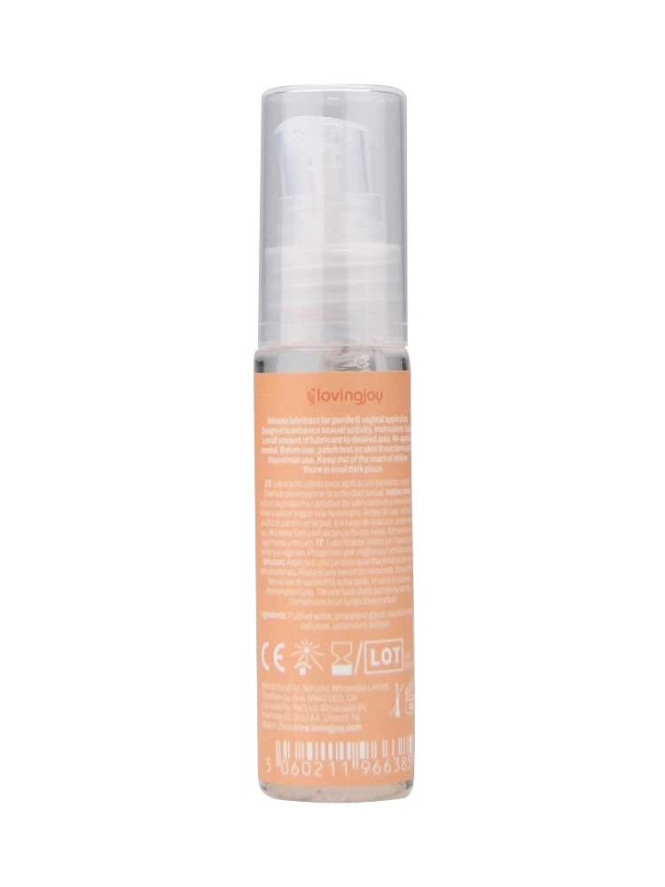 Peach Flavoured Waterbased Lubricant 30ml Loving Joy